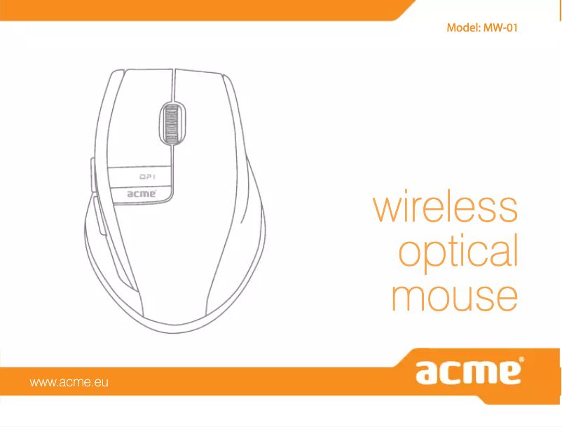Image de la première page du manuel de l'appareil MW01