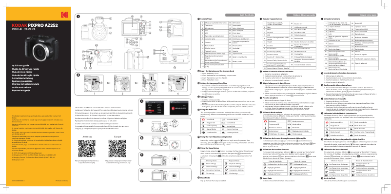 Image de la première page du manuel de l'appareil PixPro AZ252