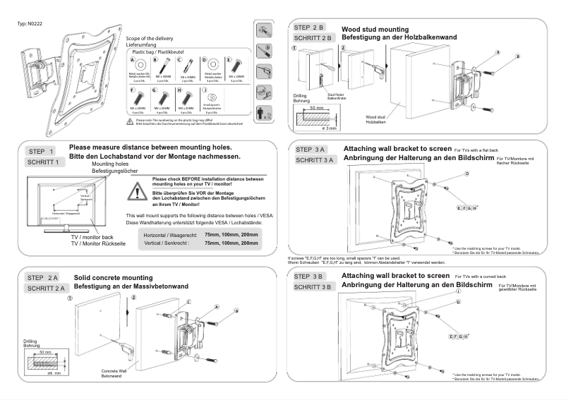 Page 1 de la notice Manuel utilisateur Ricoo N0222