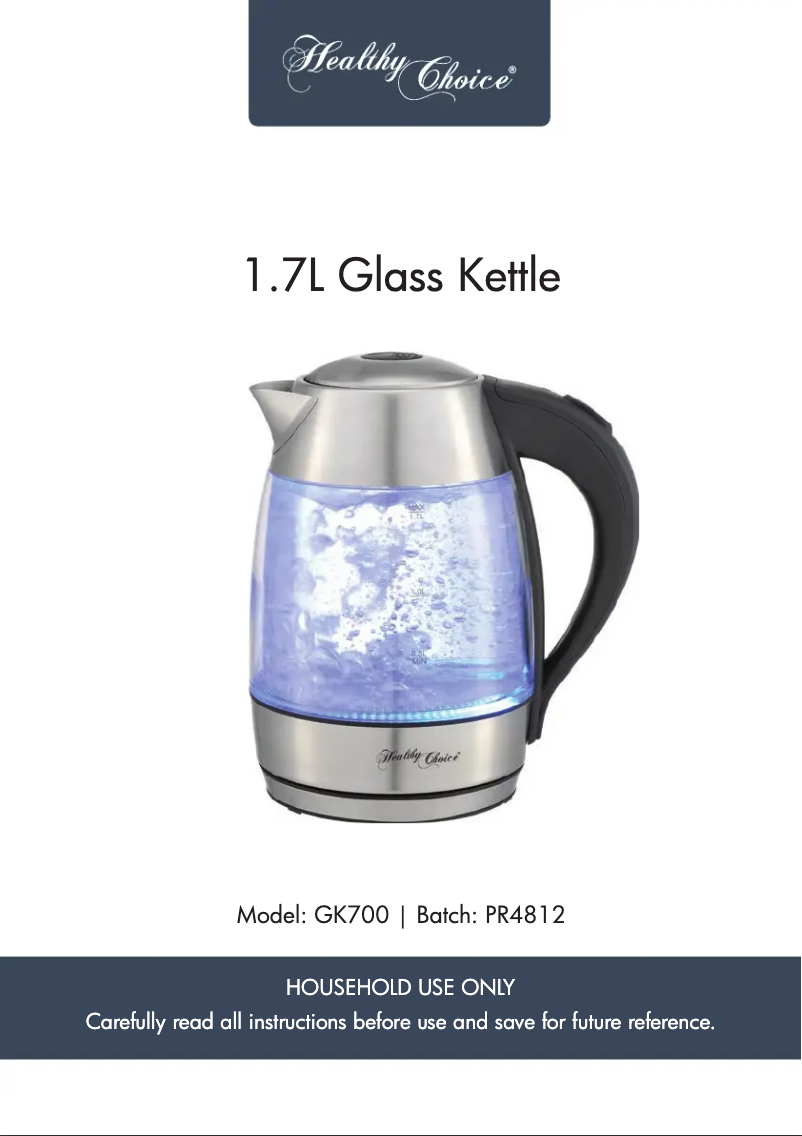 Página 1 del manual Manual de usuario Lenoxx Healthy Choice GK700