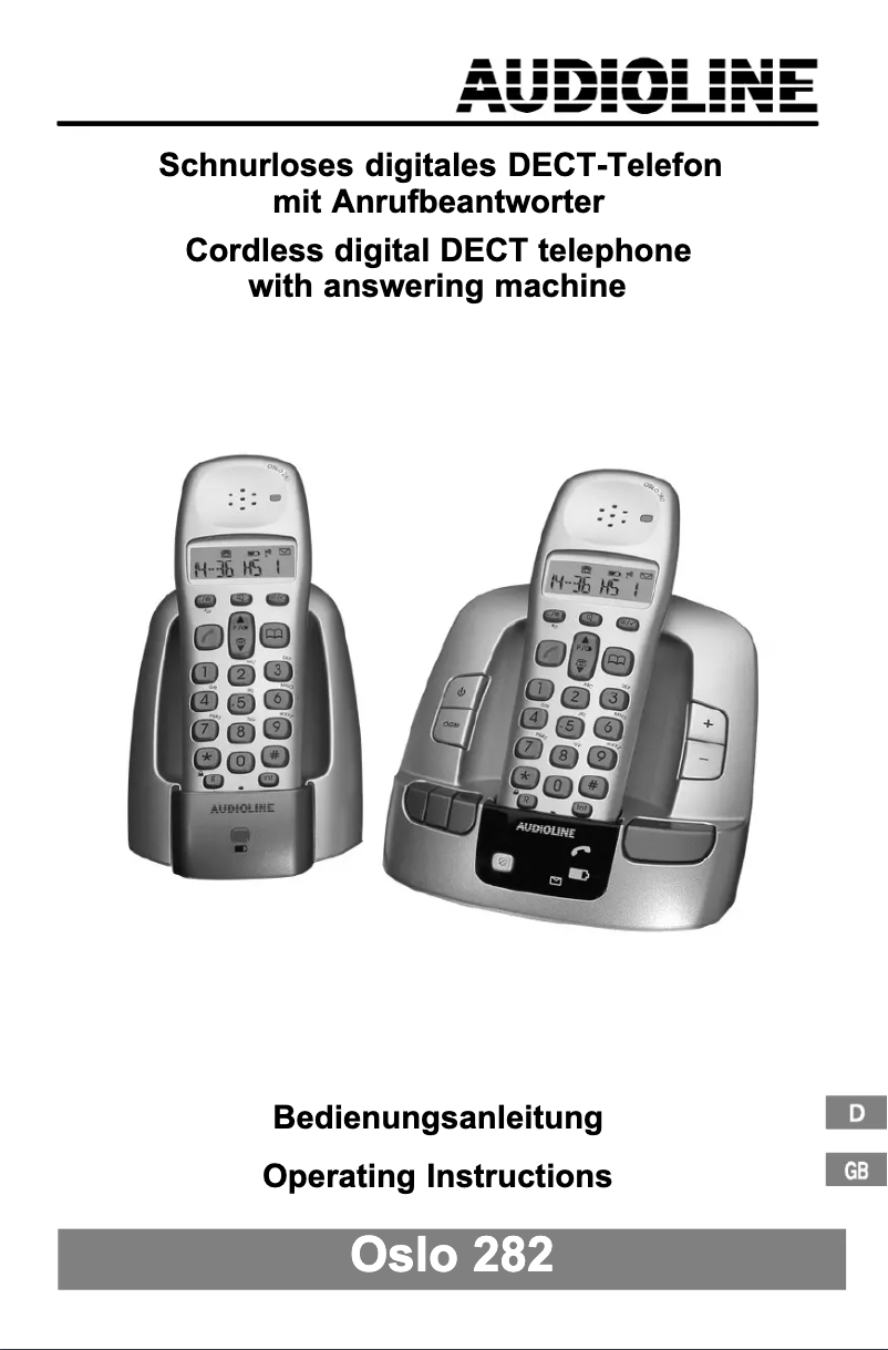 Page n°1 - Manuel utilisateur Audioline Oslo 282