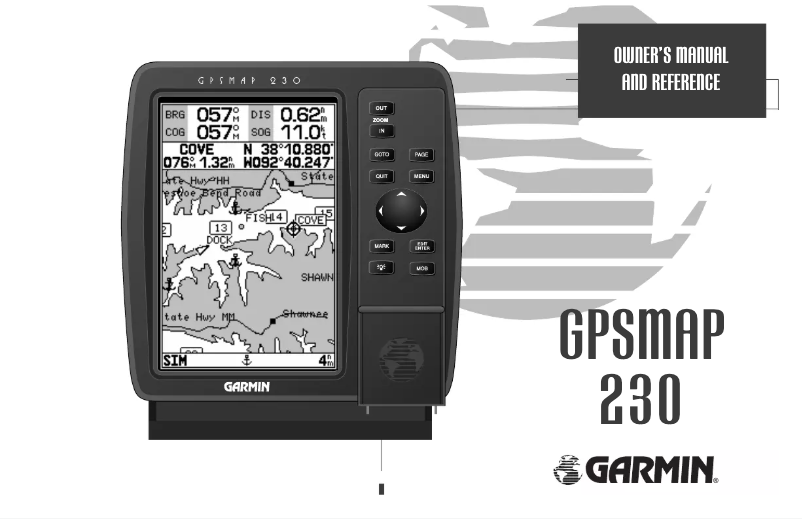 Page 1 de la notice Manuel utilisateur Garmin GPSMAP 230