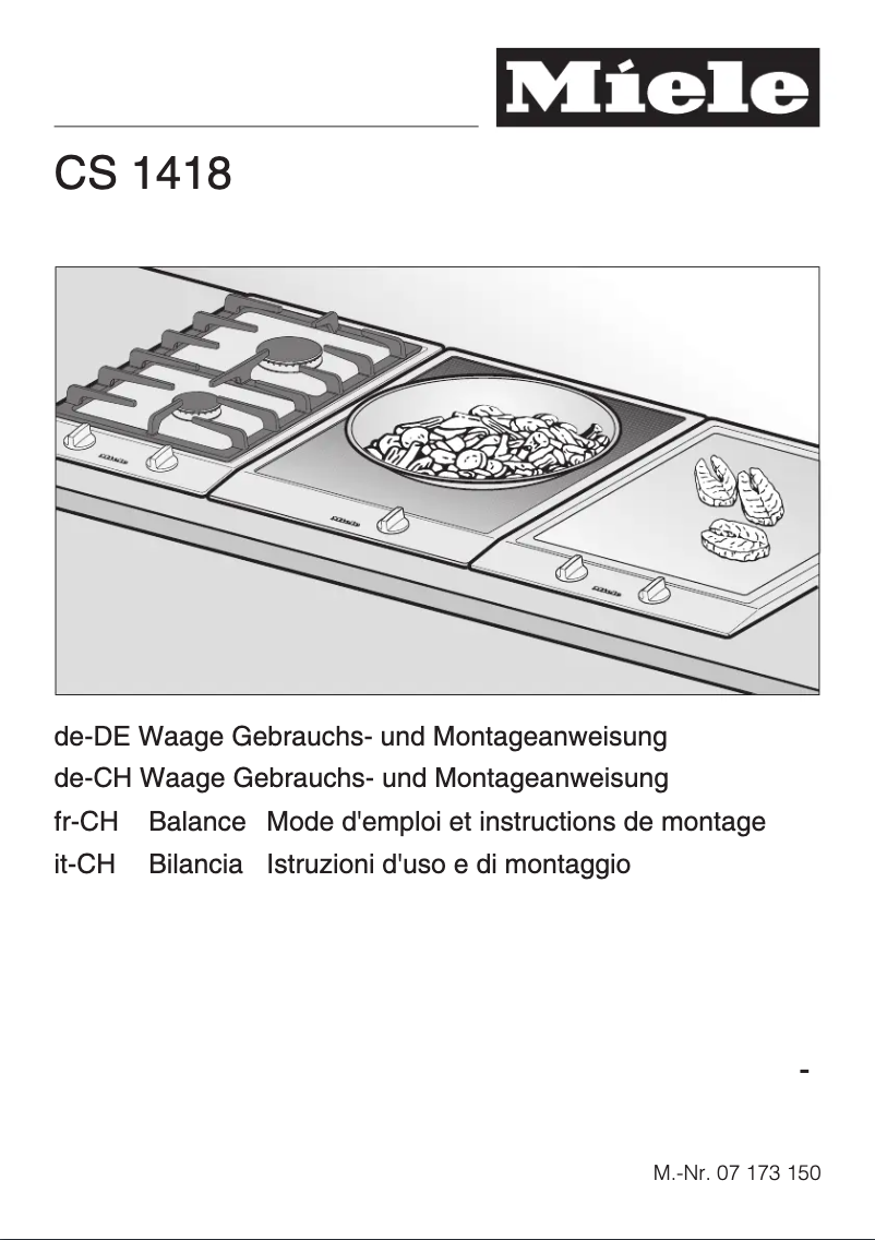 Image de la première page du manuel de l'appareil CS 1418 WA