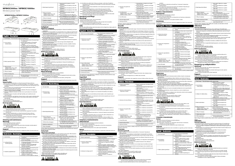 Page 1 de la notice Manuel utilisateur Nedis WPBKSC5000BK