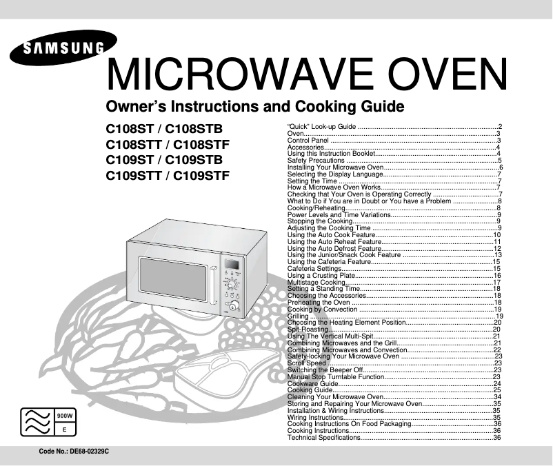 Page n°1 - Manuel utilisateur Samsung C109ST