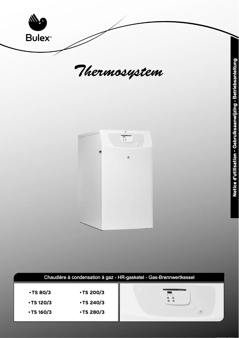Page 1 de la notice Manuel utilisateur Bulex ThermoSystem