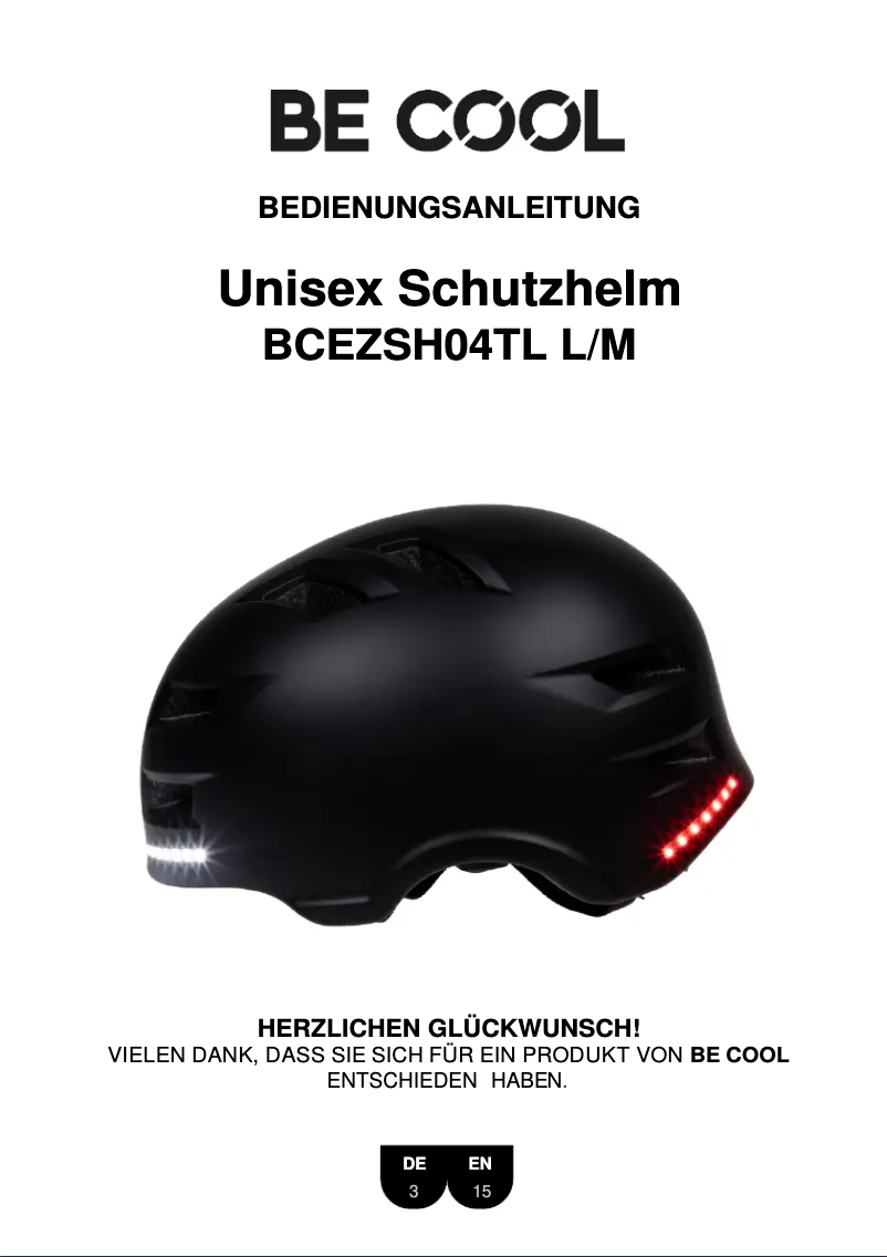 Page 1 de la notice Manuel utilisateur Be Cool BCEZSH04TL