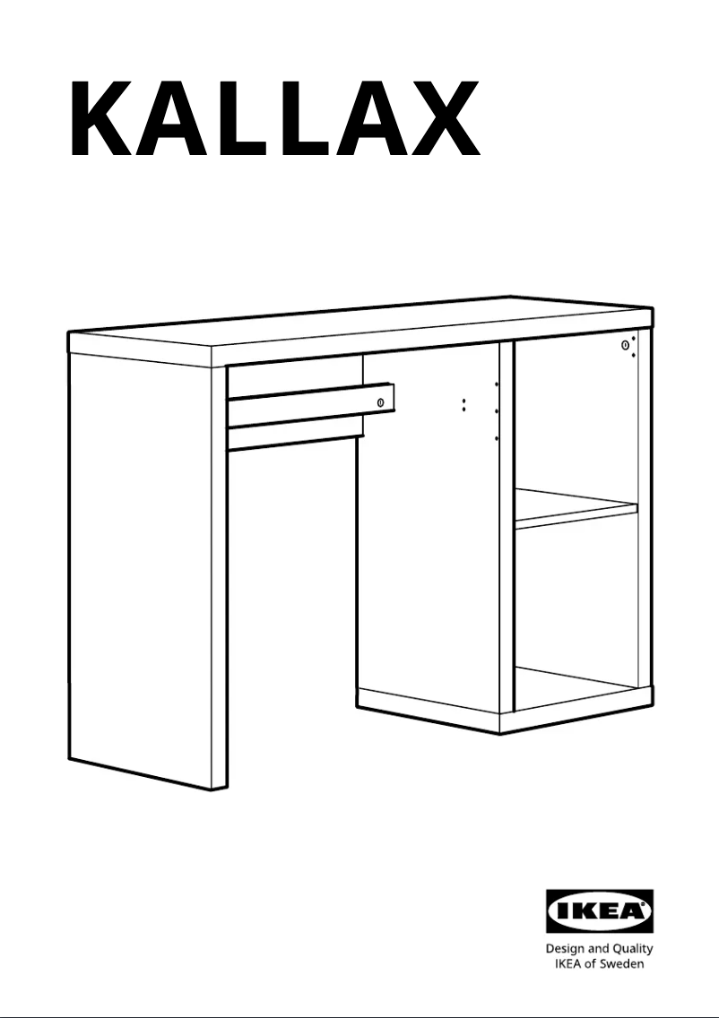 Página 1 del manual Manual de usuario Ikea KALLAX 705.851.02