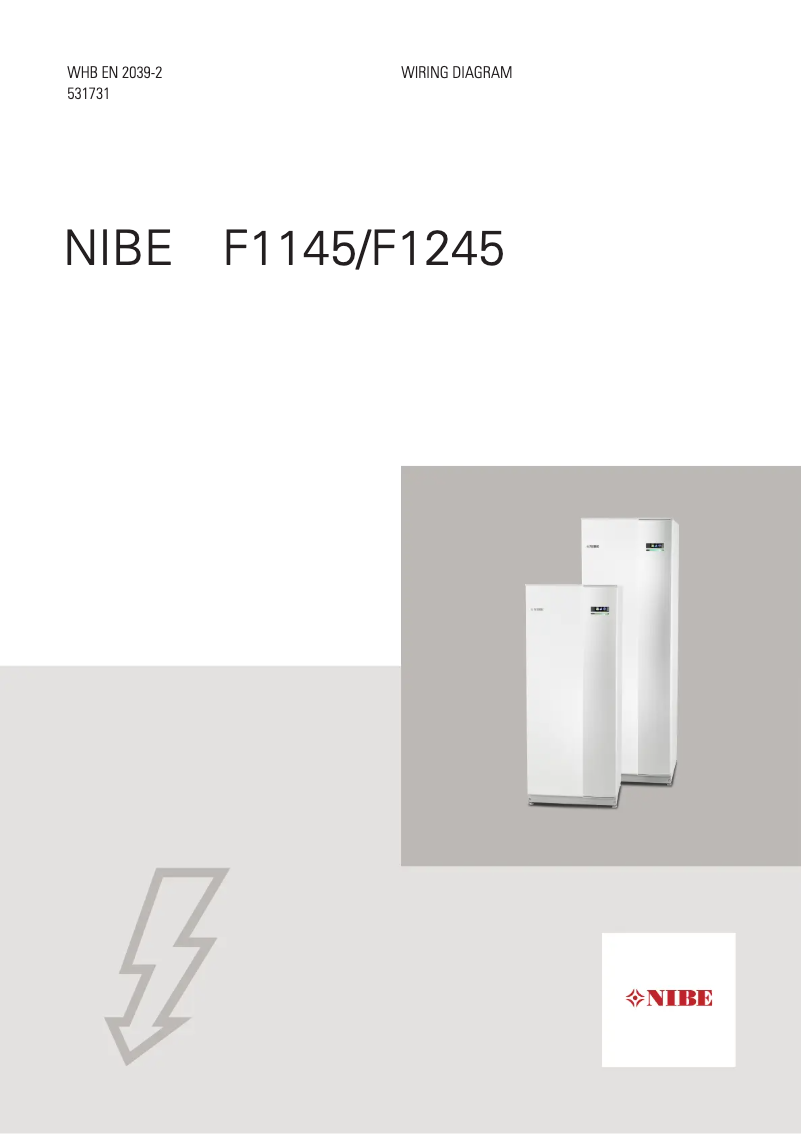 Page 1 of the manual Installation Guide Nibe F1145-8
