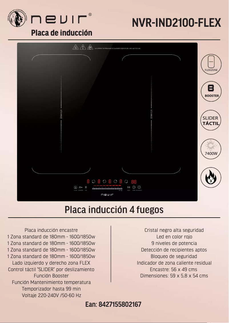 Page n°1 - Manuel utilisateur Nevir NVR-IND2100FLEX