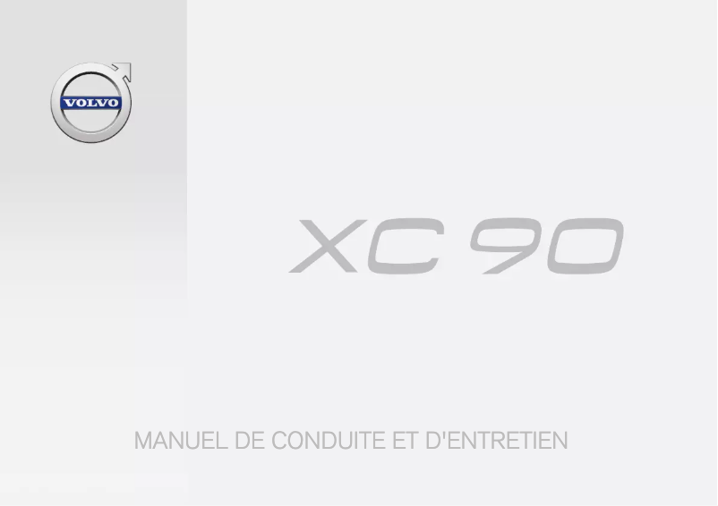 Page 1 de la notice Manuel utilisateur Volvo XC90 (2016)
