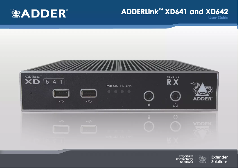 Página 1 del manual Manual de usuario Adder XD642P-DP