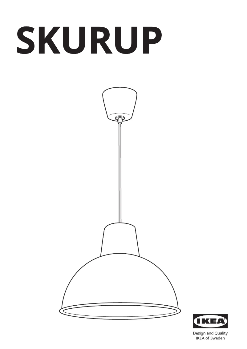 Page 1 de la notice Manuel utilisateur Ikea SKURUP 304.071.16