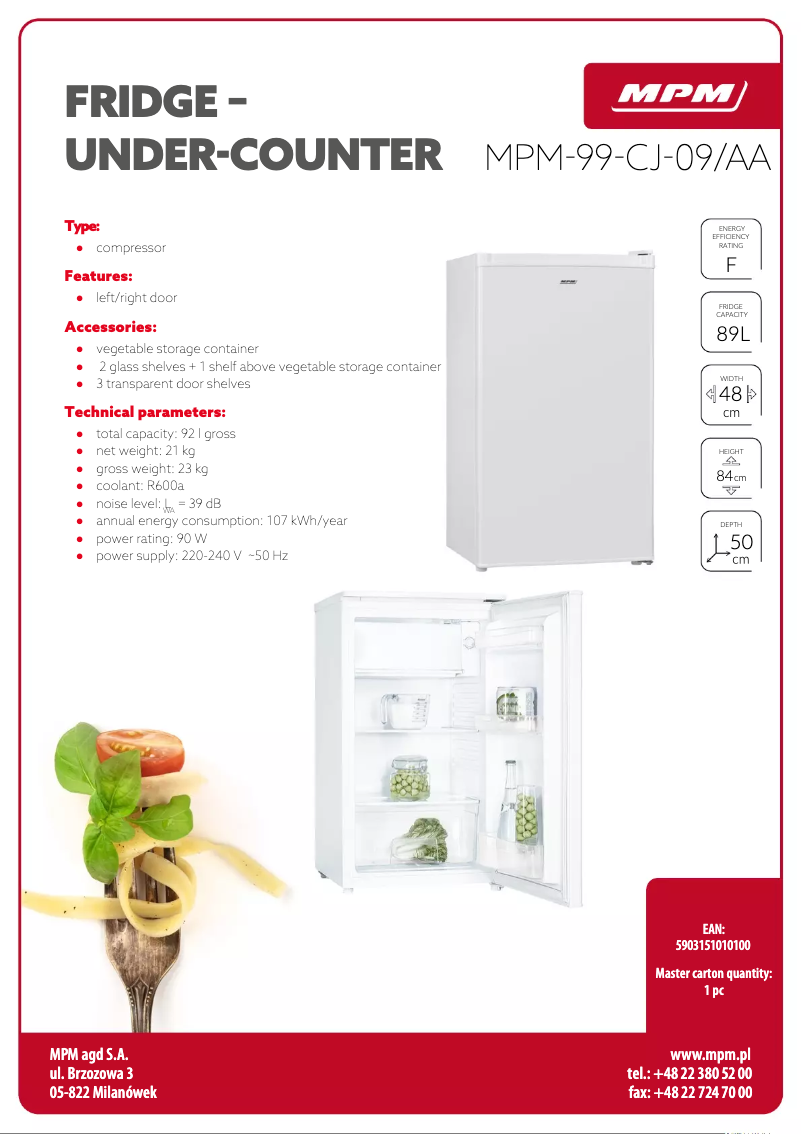 Image de la première page du manuel de l'appareil MPM-99-CJ-09/AA