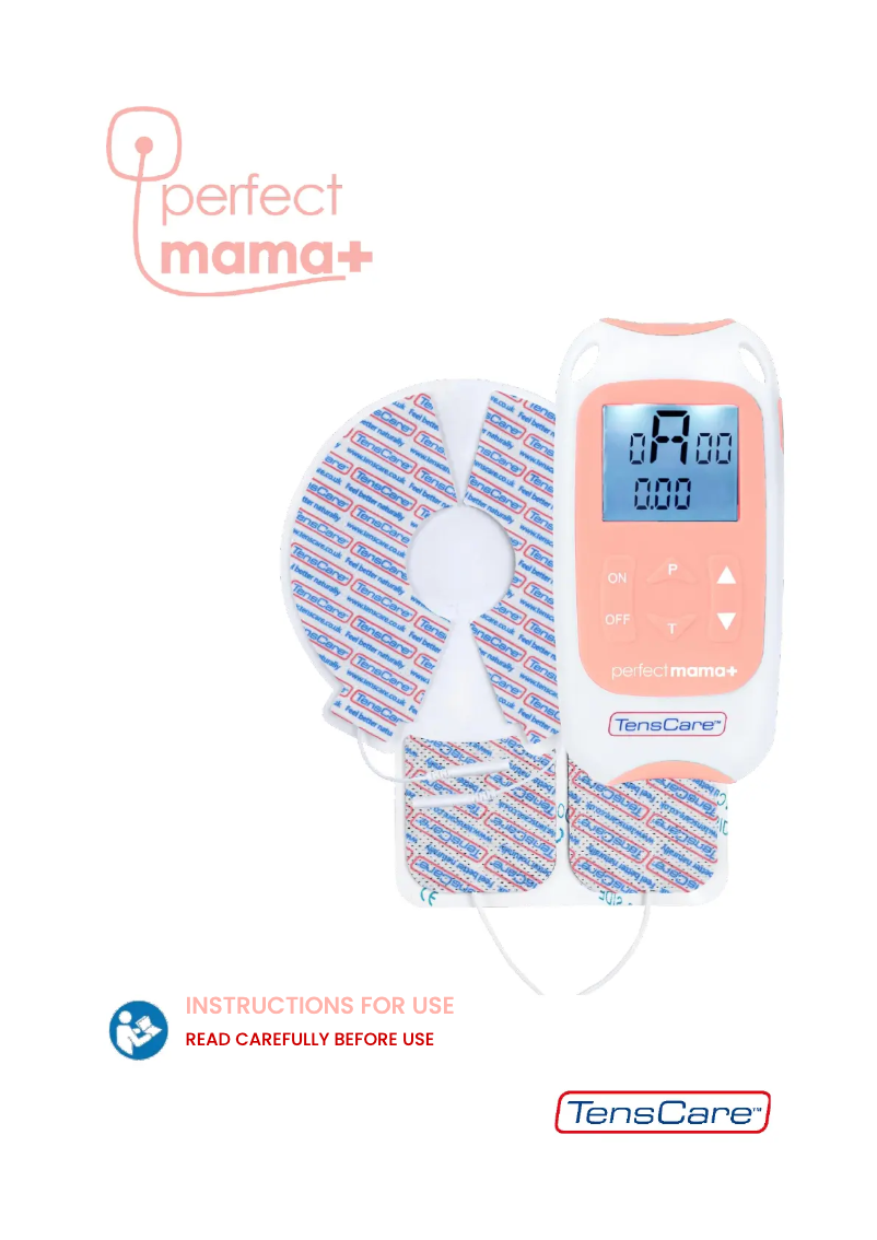 Page 1 de la notice Manuel utilisateur TensCare Perfect mama+