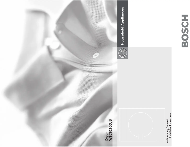 Image de la première page du manuel de l'appareil WTC82100US