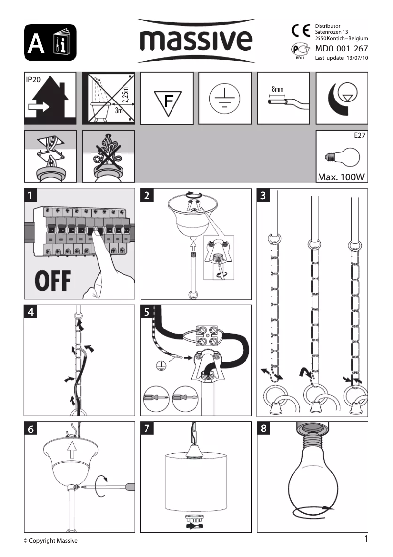 Page 1 de la notice Manuel utilisateur Massive Flandrina