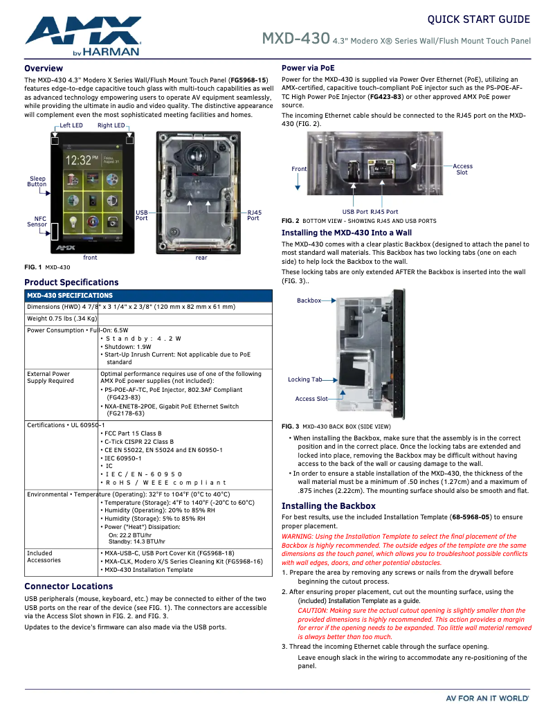 Image de la première page du manuel de l'appareil MXD-430