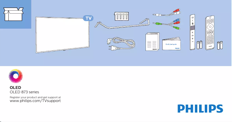 Página 1 del manual Guía de inicio rápido Philips 65OLED873