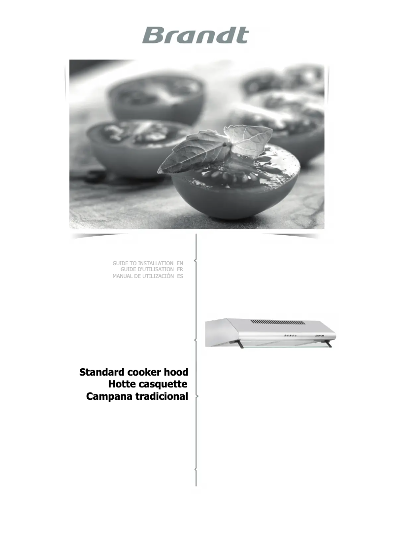 Page n°1 - Manuel utilisateur Brandt BHC9602W