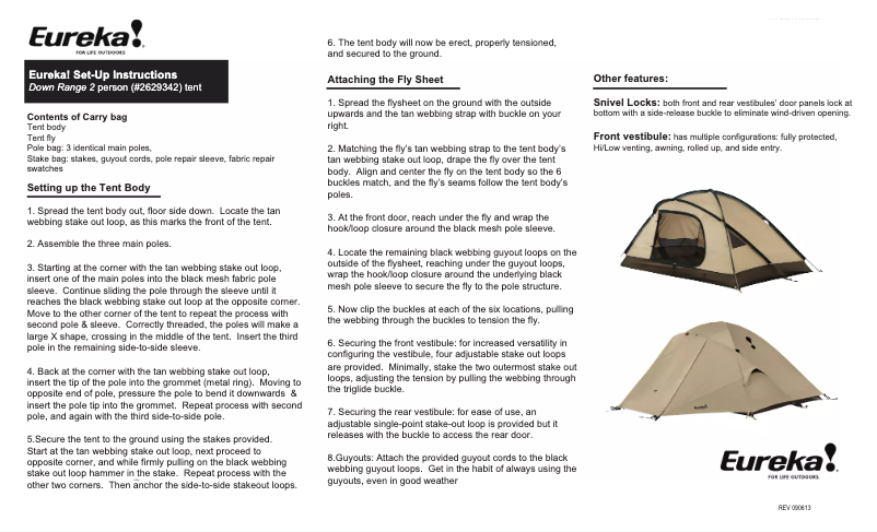 Image de la première page du manuel de l'appareil Down Range 2