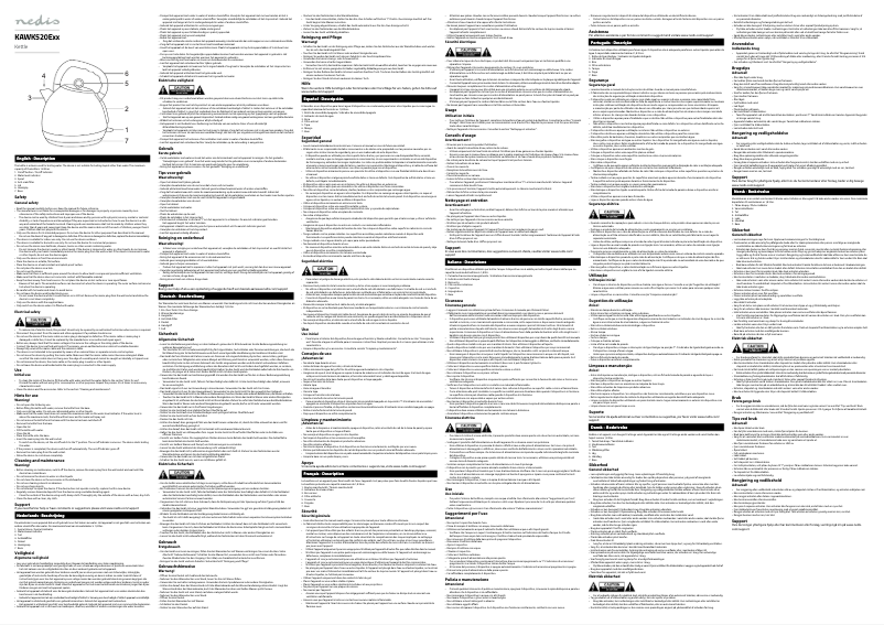 Page n°1 - Manuel utilisateur Nedis KAWK520EWT
