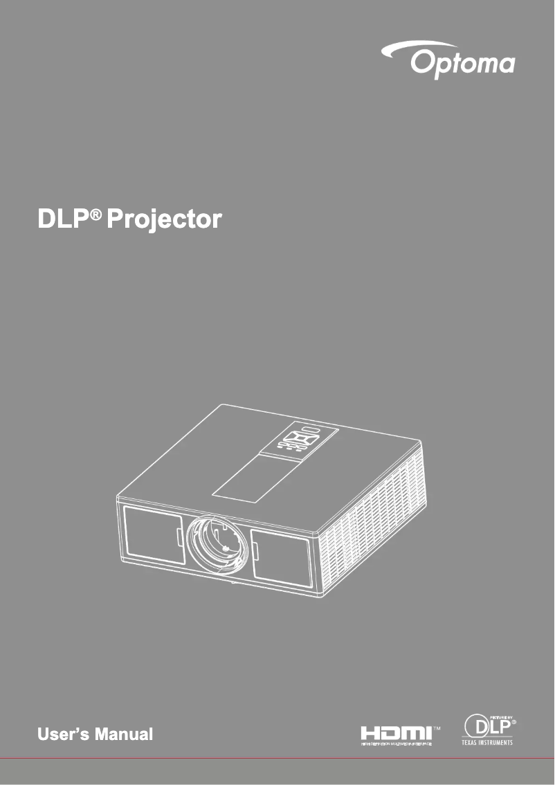 Page n°1 - Manuel utilisateur Optoma ZU510T