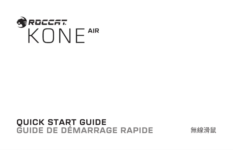 Page 1 de la notice Manuel utilisateur Roccat Kone Air