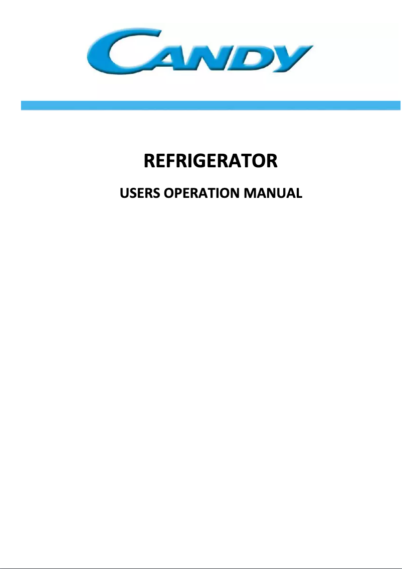 Page n°1 - Manuel utilisateur Candy CHICS 5184W