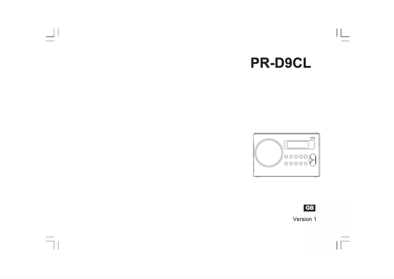 Page 1 de la notice Manuel utilisateur Sangean PR-D9CL