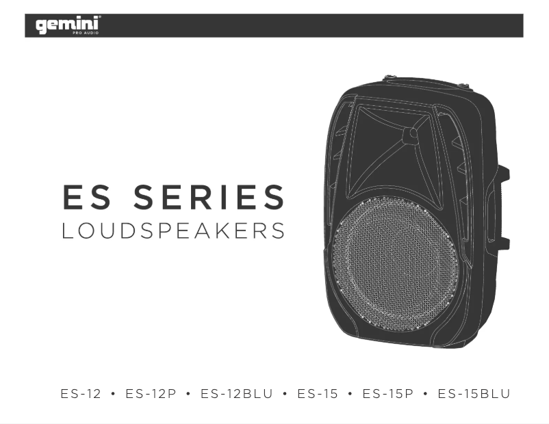 Page n°1 - Manuel utilisateur Gemini ES-15BLU