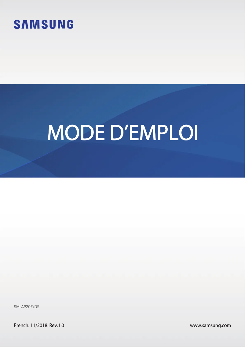 Page 1 de la notice Manuel utilisateur Samsung Galaxy A9