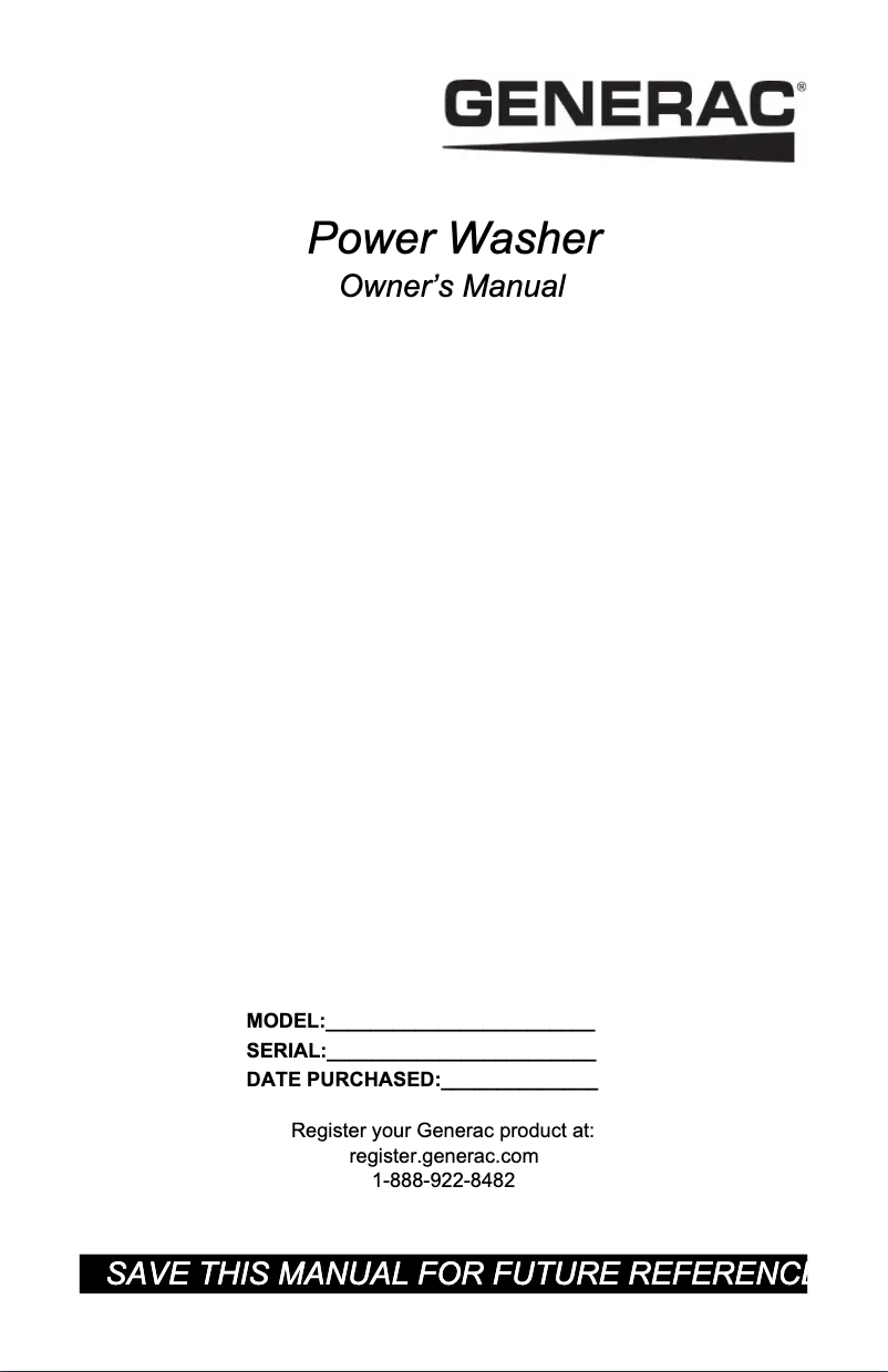 Página 1 del manual Manual de usuario Generac G0088740