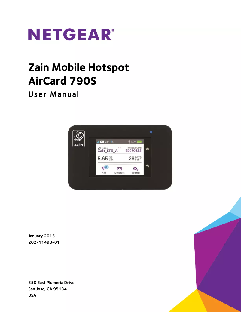 Image de la première page du manuel de l'appareil AirCard AC790S