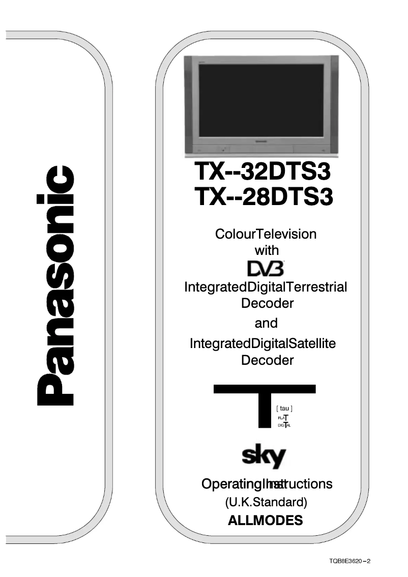 Page 1 de la notice Manuel utilisateur Panasonic TX-32DTS3
