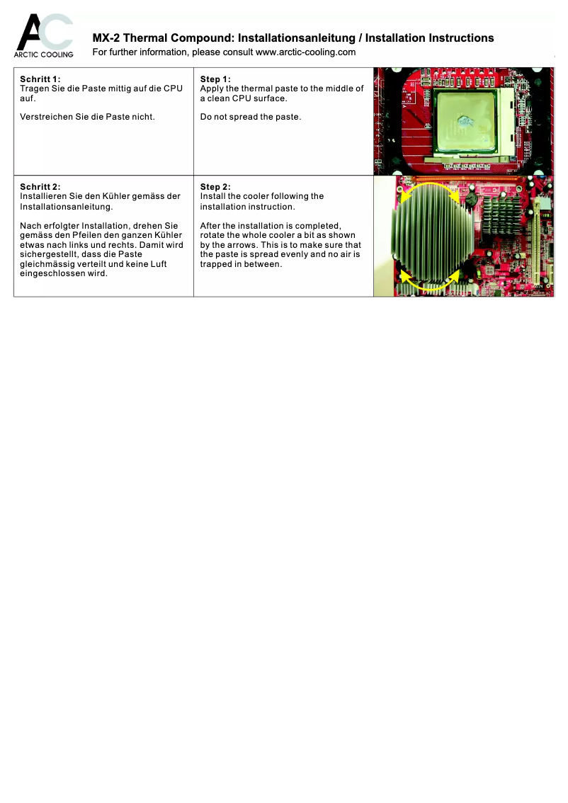 Image de la première page du manuel de l'appareil MX-2