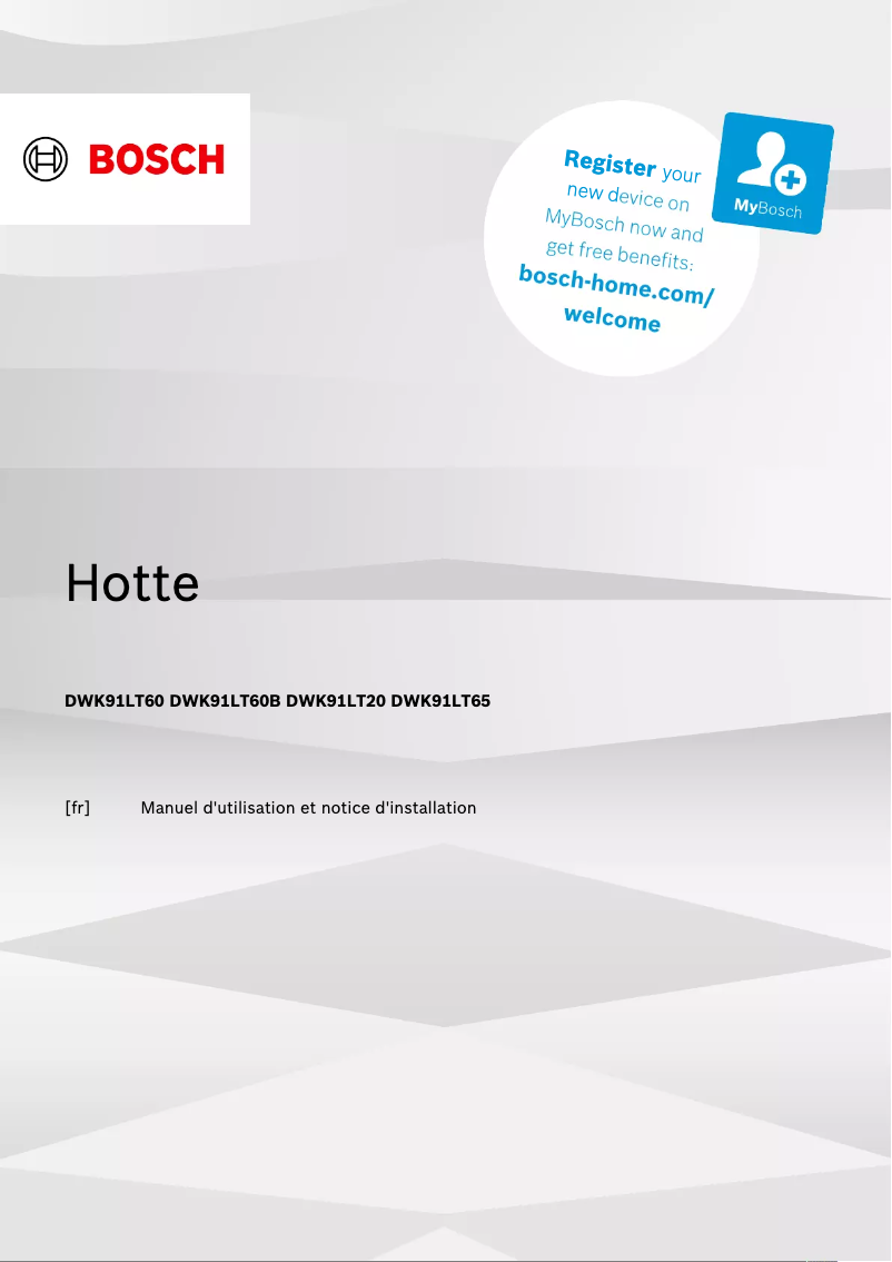 Página 1 del manual Manual de usuario Bosch DWK91LT60