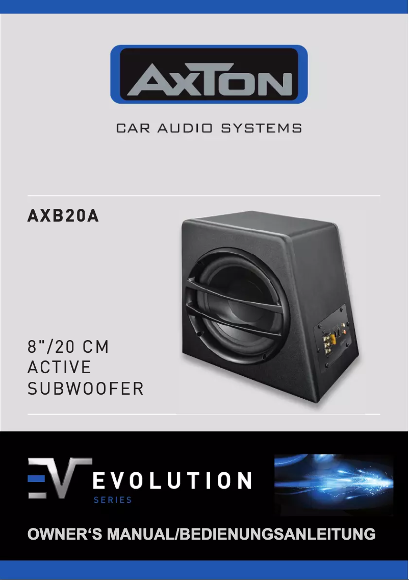 Página 1 del manual Manual de usuario Axton AXB20A