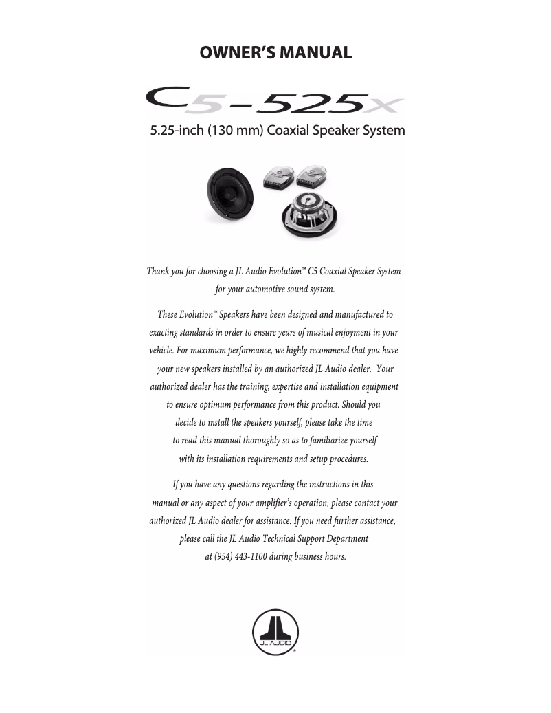 Imagen de la primera página del manual del dispositivo C5-525x