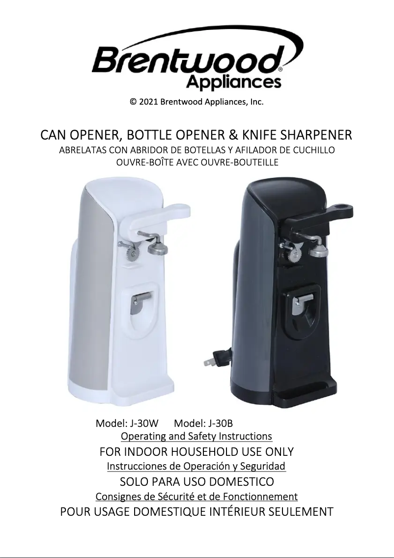 Image de la première page du manuel de l'appareil J-30W