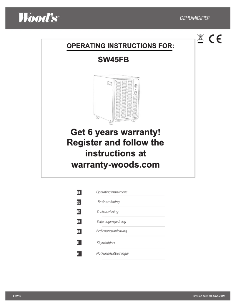 Image de la première page du manuel de l'appareil SW45FB