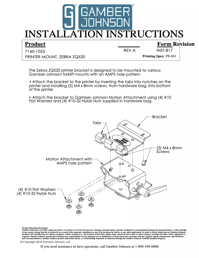 Image de la première page du manuel de l'appareil 7160-1053