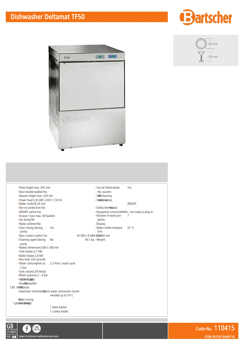 Image de la première page du manuel de l'appareil Deltamat TF 50