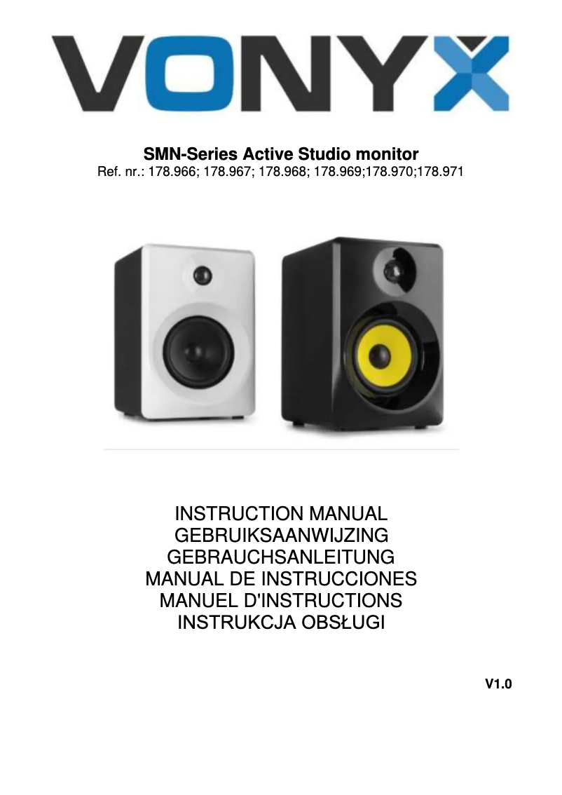 Page n°1 - Manuel utilisateur Vonyx SMN30B