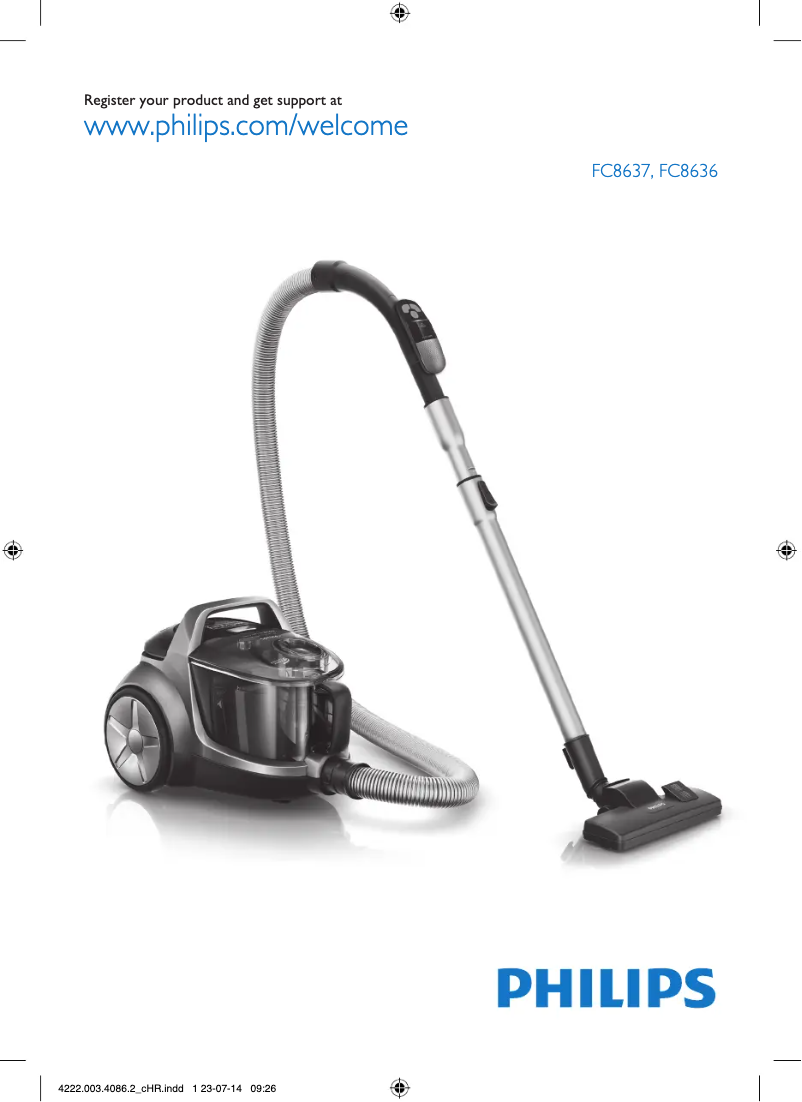 Imagen de la primera página del manual del dispositivo PowerPro Active FC8636