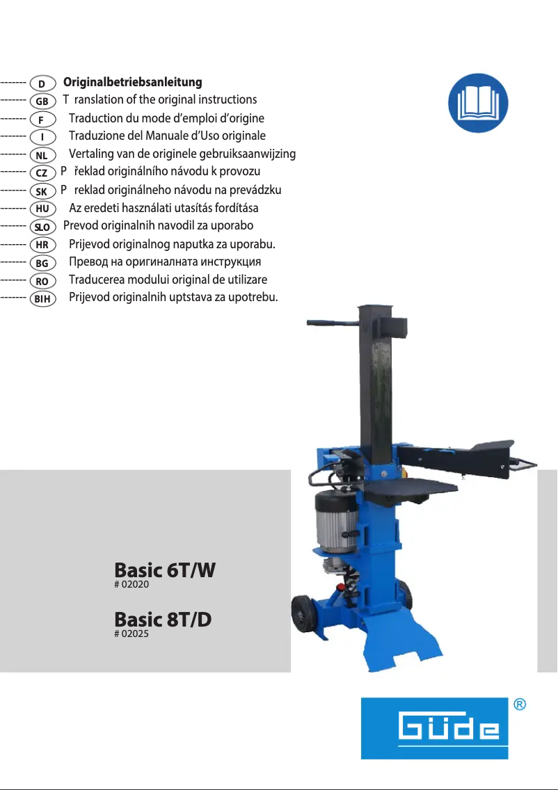 Page n°1 - Manuel utilisateur Güde Basic 6T/W
