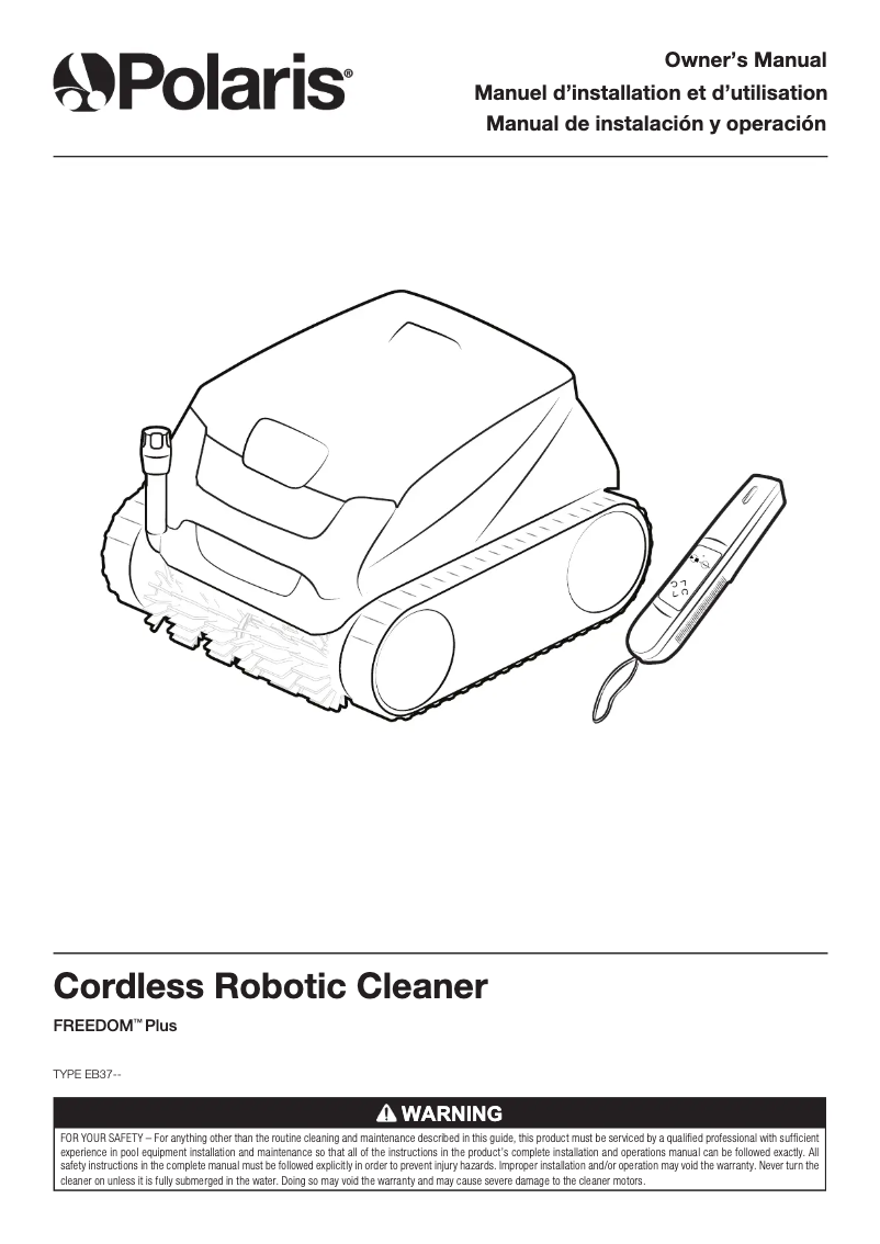 Image de la première page du manuel de l'appareil FREEDOM Plus