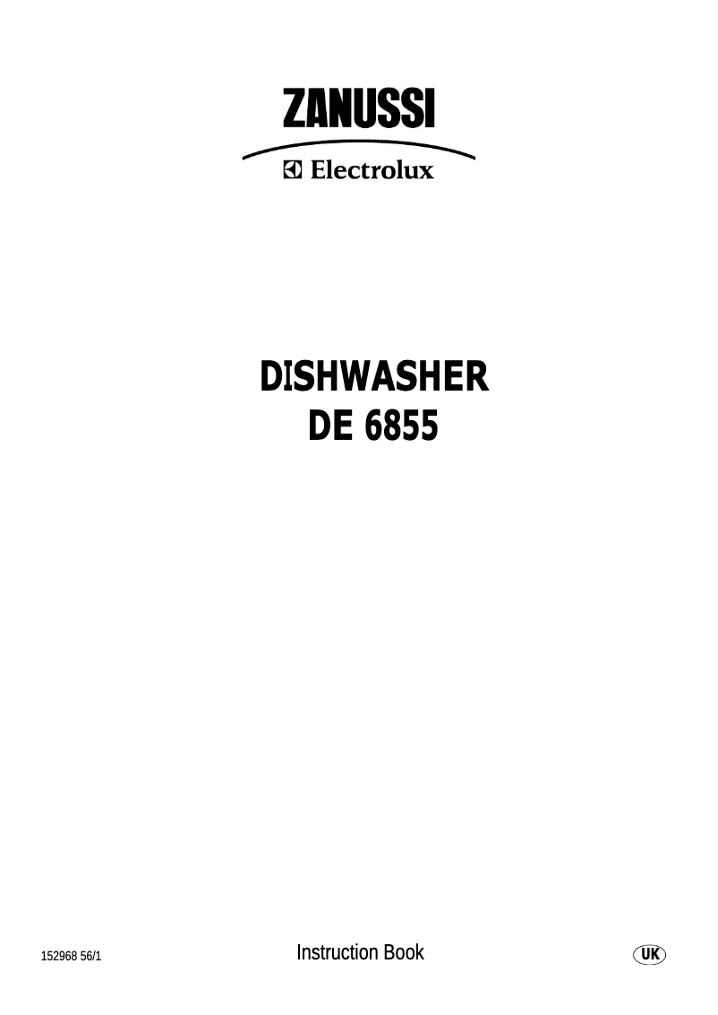 Page 1 de la notice Manuel utilisateur Zanussi-Electrolux DE6855