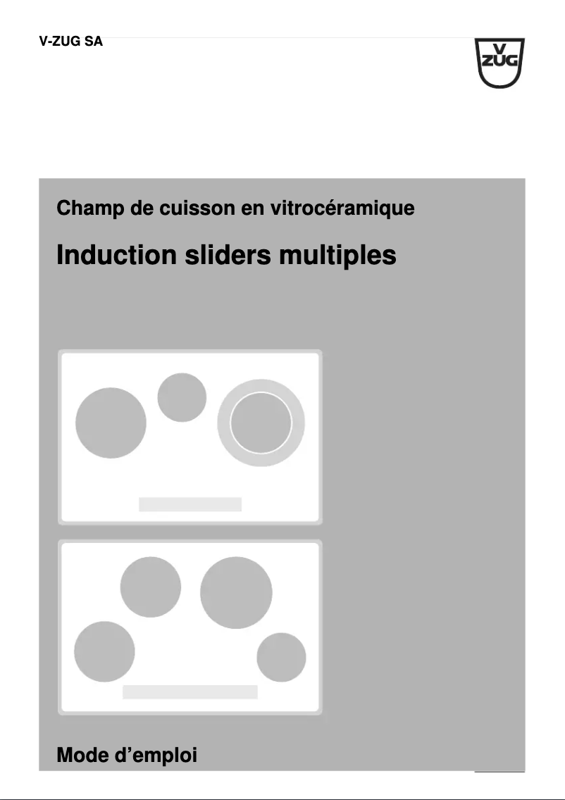 Page n°1 - Mode d'emploi V-Zug GK46TIABS