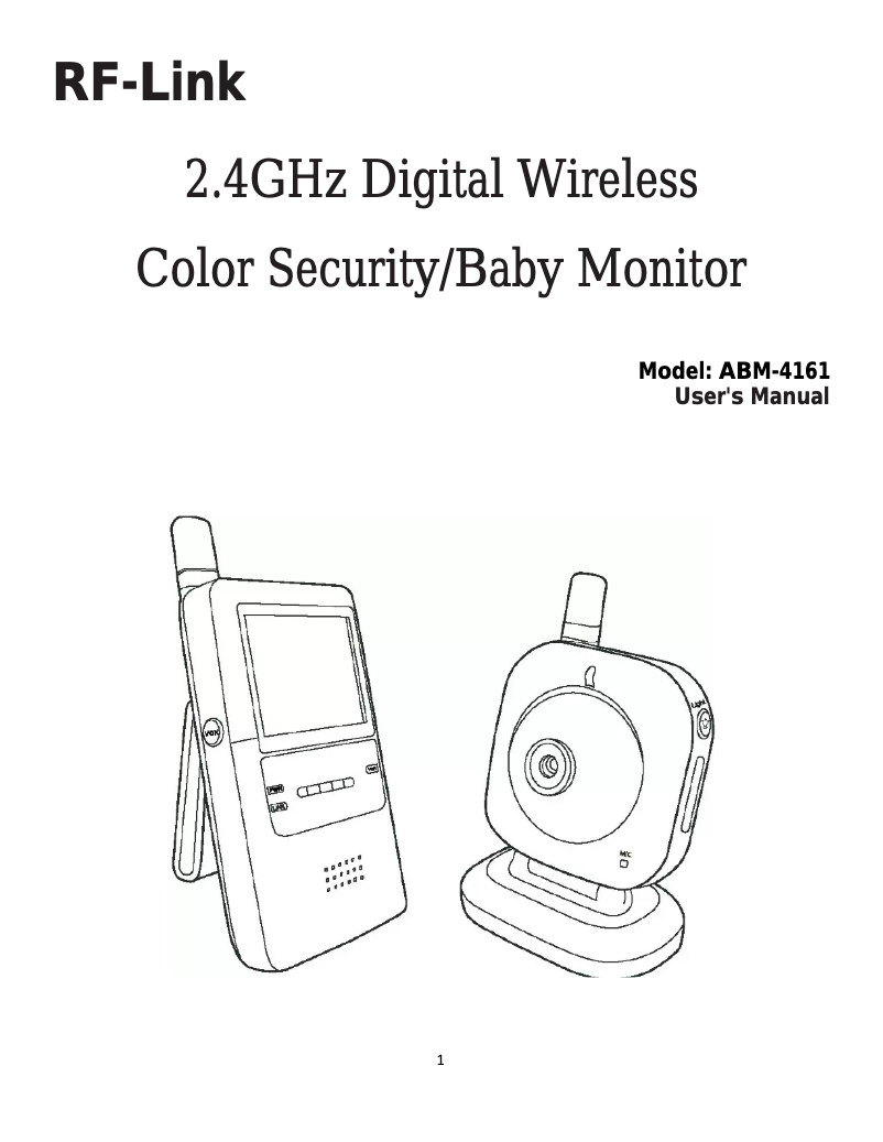 Page 1 de la notice Manuel utilisateur RF-Link ABM-4161